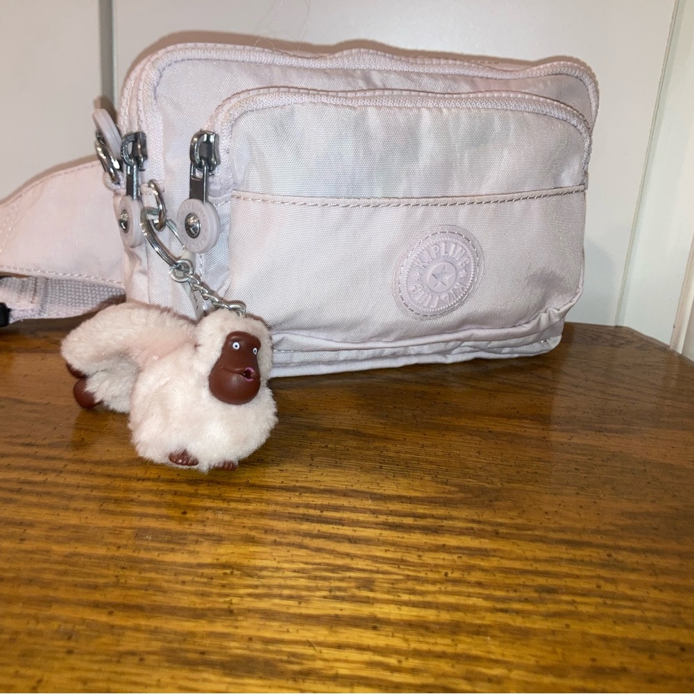Kipling Merryl U Convertible Crossbody Belt Bag Pink Sands
